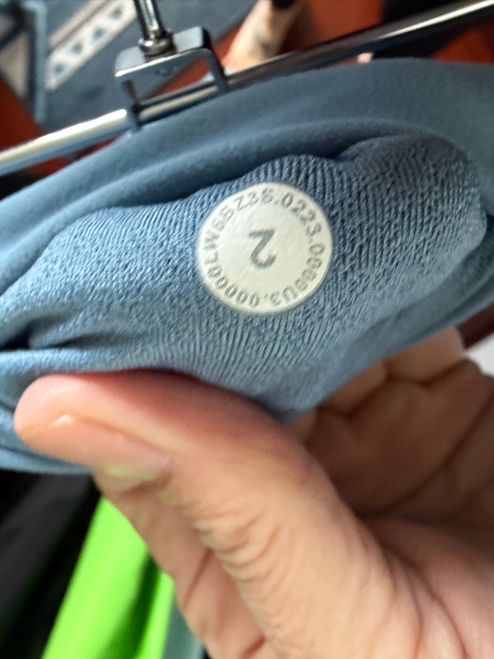 lululemon Groove Nulu high rise Boot-Cut Flare Leggings in Dusty Blue - Picture 7 of 7